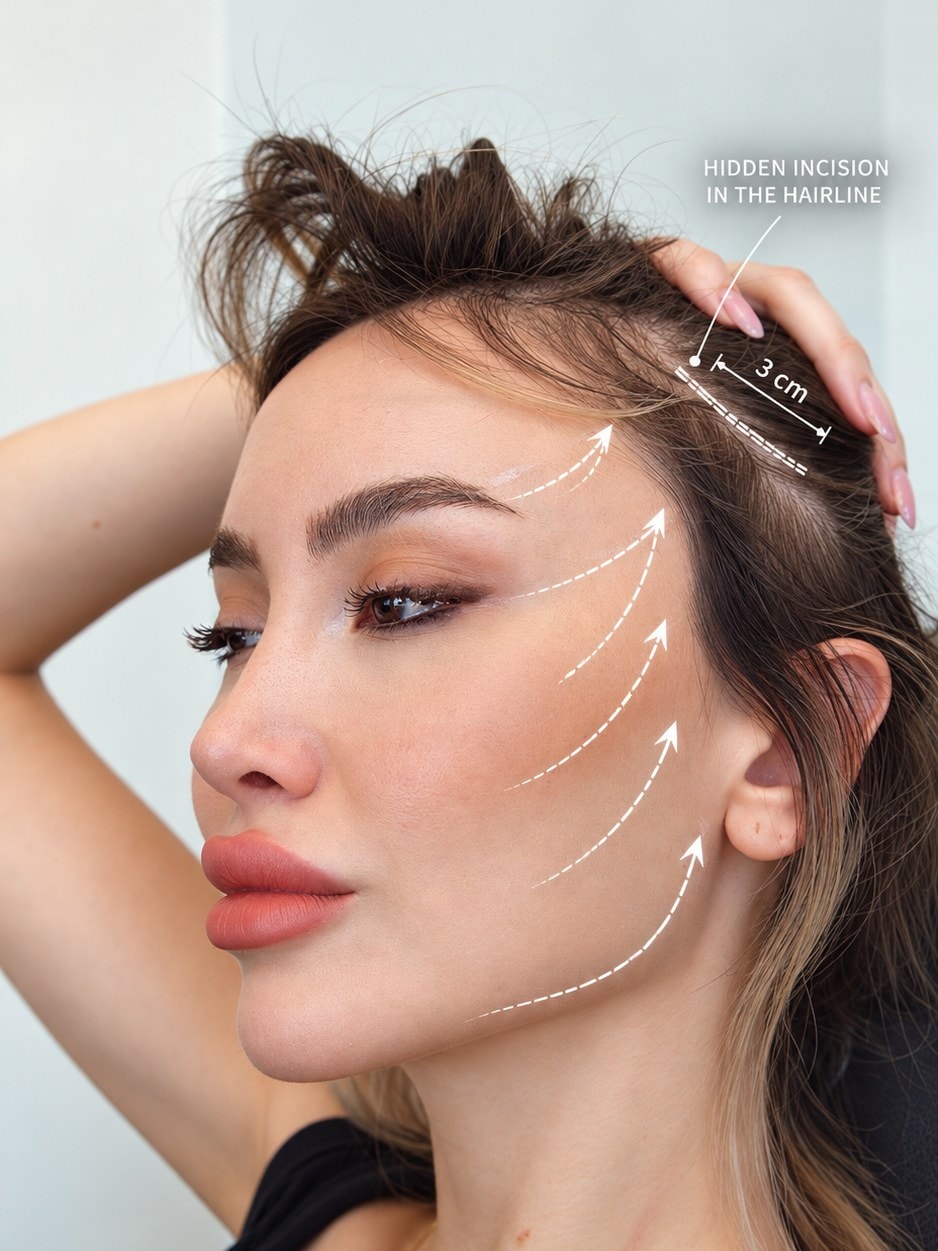 Scarless Face Lift — doğal sonuç